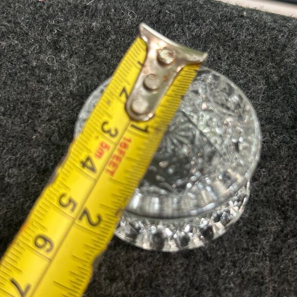 Pair of Vintage Pressed Glass Taper Candle Holders - Picture 8 of 10